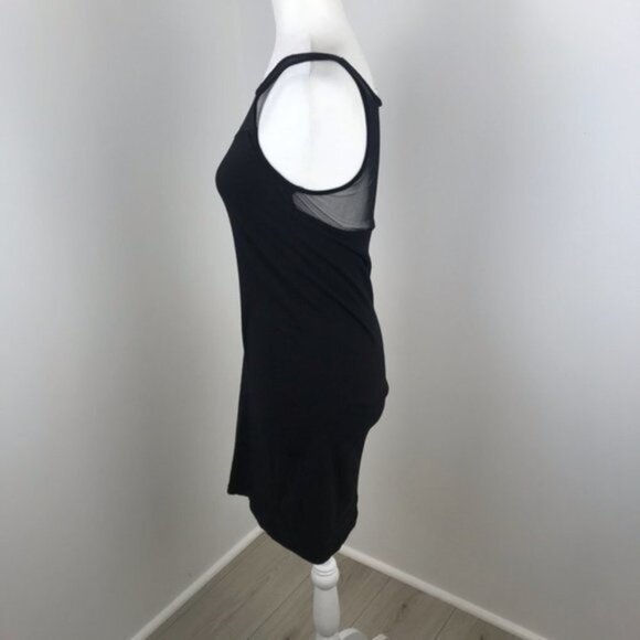 Zenana Outfitters Black Mesh Mini Dress Size L - Picture 3 of 5